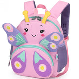 CAMTOP Cute Kids Toddler Backpack Small 3D Cartoon School Bookbags Age 1 - 3 Daycare Nursary Travel Bags (Butterfly - pink)