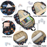 CAMTOP Kids Backpack for Boys, Preschool Toddler Backpack Kindergarten School Bookbag for Age 3 - 8(Monster Truck)