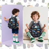 CAMTOP Toddler Backpack for Boys Girls 2 - 4, 12" H Kids Backpacks for Kindergarten Preschool, Small Bookbag for Daycare Travel (Black, 12'' - Not fit A4 folder)