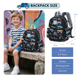 CAMTOP Toddler Backpack for Boys Girls 2 - 4, 12" H Kids Backpacks for Kindergarten Preschool, Small Bookbag for Daycare Travel (Black, 12'' - Not fit A4 folder)