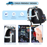 CAMTOP Toddler Backpack for Boys Girls 2 - 4, 12" H Kids Backpacks for Kindergarten Preschool, Small Bookbag for Daycare Travel (Black, 12'' - Not fit A4 folder)