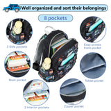 CAMTOP Toddler Backpack for Boys Girls 2 - 4, 12" H Kids Backpacks for Kindergarten Preschool, Small Bookbag for Daycare Travel (Black, 12'' - Not fit A4 folder)