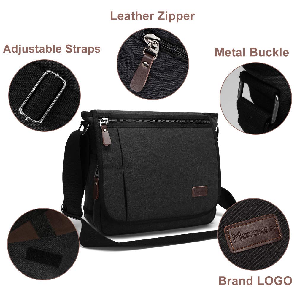 Canvas Backpack for Men Women, Vintage Rucksack Fits Most 15.6 Inch Laptop, Bookbag with USB Charging Port