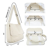 Canvas Messenger Bag Cross Body Bag Shoulder Bag Simple Design Thick and Sturdy (Black)
