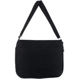 Canvas Messenger Bag Cross Body Bag Shoulder Bag Simple Design Thick and Sturdy (Black)