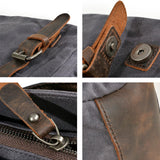 Canvas Messenger Bag, Vintage Crossbody Shoulder Bag,Heavy Waterproof Military Satchel for Men
