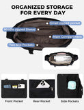 Canvas Messenger Bag,Lightweight Large Casual Crossbody Shoulder Hobo Bag for Women Men Work/Travel/College Black