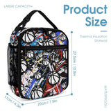CaomeiWu Basketball Backpack with Lunch Box & Pencil Case for Kids Girls Boys School, 16 Inch Cool Basketball Bookbag, School Backpack for Students Children, sustainable, Lightweight, Large Capacity