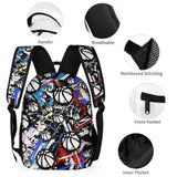 CaomeiWu Basketball Backpack with Lunch Box & Pencil Case for Kids Girls Boys School, 16 Inch Cool Basketball Bookbag, School Backpack for Students Children, sustainable, Lightweight, Large Capacity