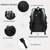 Caoroky knight College School Bag for Men Women Laptop Backpack 15.6 Inch Anti Theft Travel Daypack Large Elementary Middle High Bookbags for Teens Girls Boys Students - Medium，black