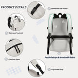 Caoroky knight College School Bag for Men Women Laptop Backpack 15.6 Inch Anti Theft Travel Daypack Large Elementary Middle High Bookbags for Teens Girls Boys Students - Medium,off - white