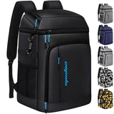 Capolo Cooler Backpack Insulated Leak Proof 36 Cans, Soft Camping Bacpack Cooler Thermal Bag Ice Chest, Portable Waterproof Travel Cooler Bag for Lunch Beach Picnic Shopping, Black