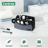 Carbrea Travel Toiletry Bag - Small Tavel Bag for Toiletries, Cosmetics, Accessories, Gifts - Black