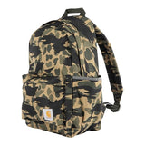Carhartt 21L Classic Laptop Backpack, Water - Resistant Pack W/ 15" Laptop Sleeve and Organizational Compartments, Blind Duck Camo