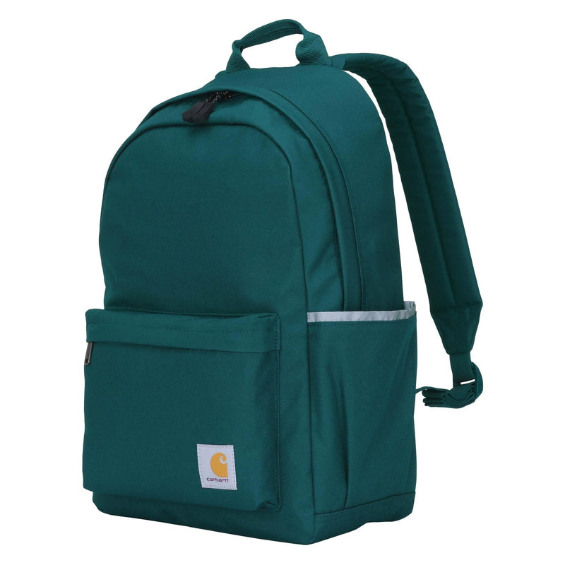 Carhartt 21L Classic Laptop Backpack, Water - Resistant Pack W/ 15" Laptop Sleeve and Organizational Compartments, Greenstone