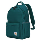 Carhartt 21L Classic Laptop Backpack, Water - Resistant Pack W/ 15" Laptop Sleeve and Organizational Compartments, Greenstone