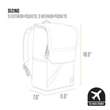 Carhartt 21L Top-Load Backpack, Durable Water Resistant Coated Canvas Base W/ 17" Laptop Sleeve, Bluestone