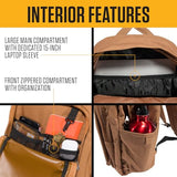 Carhartt 25L Classic Laptop Backpack, Durable Water - Resistant Pack W/ 15" Laptop Sleeve and Multiple Organizational Compartments, Contains PFAS, Blind Duck Camo