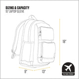 Carhartt 28L Dual - Compartment Backpack, Durable Pack with Laptop Sleeve and Duravax Abrasion Resistant Base, Carhartt Brown