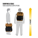 Carhartt 28L Nylon Cinch - Top Convertible Tote Backpack, Durable Pack with Laptop Sleeve, Black