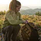 Carhartt 45L Internal Frame Hiking Backpack, Durable Backpacking Pack W/Hydration Port, Camping Daypack for Men & Women, Brown