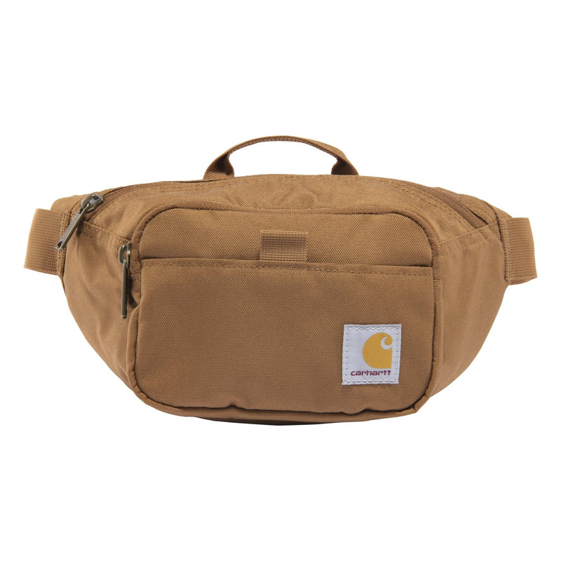 Carhartt Classic Adjustable Sling Bag, Durable, 600 - Denier Water Resistant Hip Pack, Essential Waist Pack (Carhartt Brown)