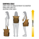 Carhartt Classic Convertible Backpack Tote, Durable Water Repellent Material W/ 17" Laptop Sleeve, Port