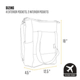Carhartt Classic Convertible Backpack Tote, Durable Water Repellent Material W/ 17" Laptop Sleeve, Port