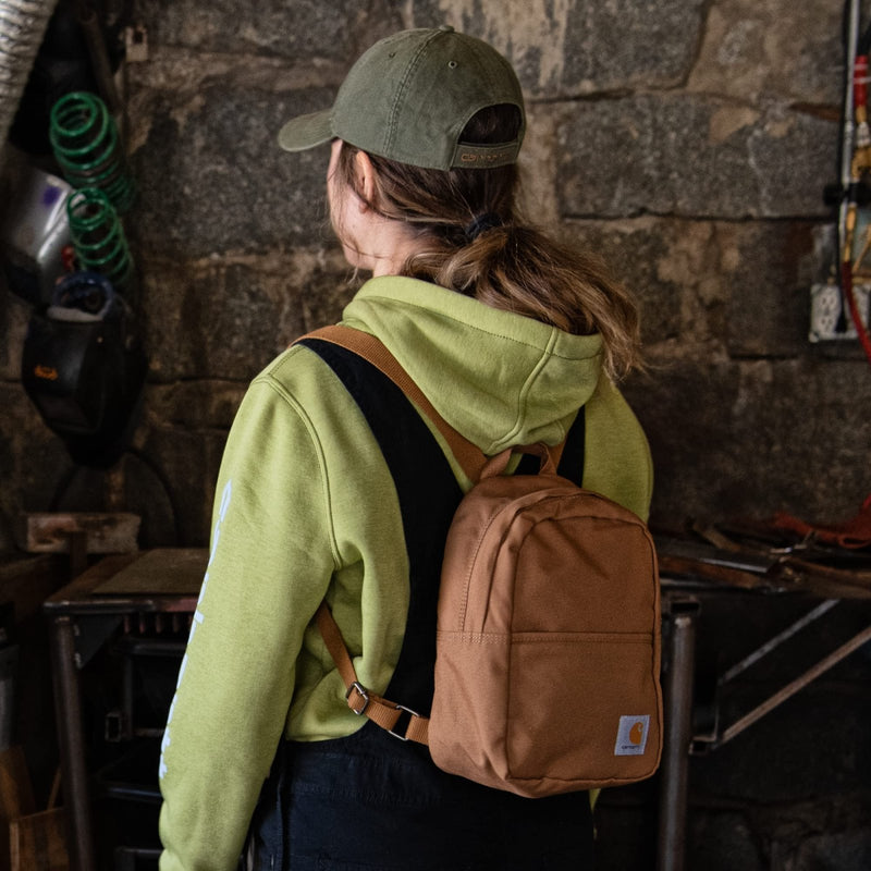 Carhartt Classic Mini Backpack, Durable, Water - Resistant Backpack with Adjustable Shoulder Straps, Port
