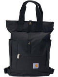 Carhartt Convertible Backpack Tote, Durable Tote Bag with Adjustable Backpack Straps and Laptop Sleeve, Black