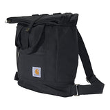 Carhartt Convertible Backpack Tote, Durable Tote Bag with Adjustable Backpack Straps and Laptop Sleeve, Black