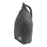 Carhartt Durable Sling Bag, Crossbody Backpack with Side Release Buckle, Tablet Sleeve and Adjustable Strap, Gravel