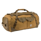 Carhartt Heavy Haul Utility Duffel Bag's, Water-Resistant Packable Bag for Jobsite, Gym, and Travel, Brown, 75L
