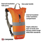 Caribee 3L Nuke Hi - Vis Hydration Backpack (Hi Vis Orange)