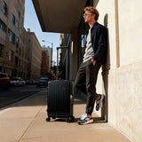 Carry On Luggage 20 inch Airline Approved with Wheels, Expandable Suitcase Top Opening Lightweight Small Travel Luggage with Cup Holder and Side Hooker, Hard Shell Carry On Suitcases for Short Travel