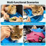 Cat Carrier Pouch, Soft Cat Bag Carrier for Bonding & Stress - Free Vet Visits, Cozy Cat Pouch Carriers to Comfort and Cuddle Your Kitty, for Medium & Small Cats, Sky Blue