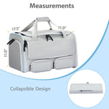 Cat, Dog Carrier for Pets up to 15 lbs, Soft - Sided Collapsible Pet Carrier with Upgraded Sturdy Base, Privacy Curtain and 2 Storage Bags, Cat Bag for Medium Cats and Small Dogs