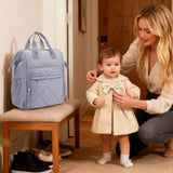 CEI - CEI Diaper Bag Backpack for Mom and Dad, Puffer Baby Bag Backpack with Insulated Pocket, Water - Resistant, Unisex Travel Backpack with Changing Pad & Stroller Straps