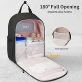 CEI - CEI Diaper Bag Backpack Large Baby Diaper Bag Water - resistant Travel Diaper Backpack for Boys Girls Newborn with Insulated Pockets, Changing Pad, Stroller Straps
