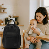 CEI - CEI Diaper Bag Backpack Large Baby Diaper Bag Water - resistant Travel Diaper Backpack for Boys Girls Newborn with Insulated Pockets, Changing Pad, Stroller Straps