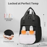 CEI - CEI Diaper Bag Backpack Large Baby Diaper Bag Water - resistant Travel Diaper Backpack for Boys Girls Newborn with Insulated Pockets, Changing Pad, Stroller Straps