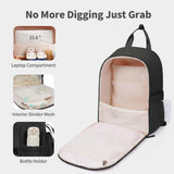 CEI - CEI Diaper Bag Backpack Large Baby Diaper Bag Water - resistant Travel Diaper Backpack for Boys Girls Newborn with Insulated Pockets, Changing Pad, Stroller Straps