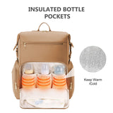 CEI - CEI Neoprene Diaper Bag Backpack Large Newborn Baby Maternity Bags Waterproof Travel Backpack for Mom Dad with Insulated Pockets,Changing Pad