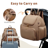 CEI - CEI Neoprene Diaper Bag Backpack Stylish Baby Maternity Bags Travel Tote for Mom with Insulated Pockets, Changing Pad, Stowable Shoulder Strap
