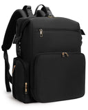 CEI - CEI Neoprene Diaper Bag Backpack with Changing Pad, Large Newborn Baby Maternity Bags Travel Tote with Insulated Pockets (Black)