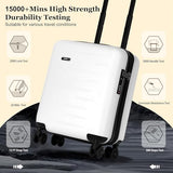 CENSIEN Expandable 16 Inch Underseat Carry On Luggage Airline Approved