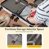 CENSIEN Expandable 16 Inch Underseat Carry On Luggage Airline Approved