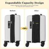CENSIEN Expandable 16 Inch Underseat Carry On Luggage Airline Approved