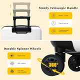 CENSIEN Expandable 16 Inch Underseat Carry On Luggage Airline Approved