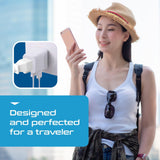 Ceptics Thailand Travel Plug Adapter – Type O Power Adapter with USB - C & A + USA Input – Ultra Compact,3 - in - 1 Safe Grounded Adapter Plug for Thailand